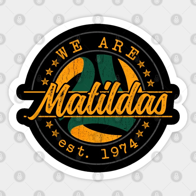 Team Matildas Sticker by RichyTor